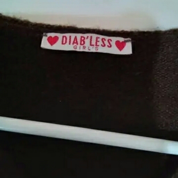 Gorgeous Vintage "Diabless" Chocolate Sweater T1 - small - Picture 3 of 4